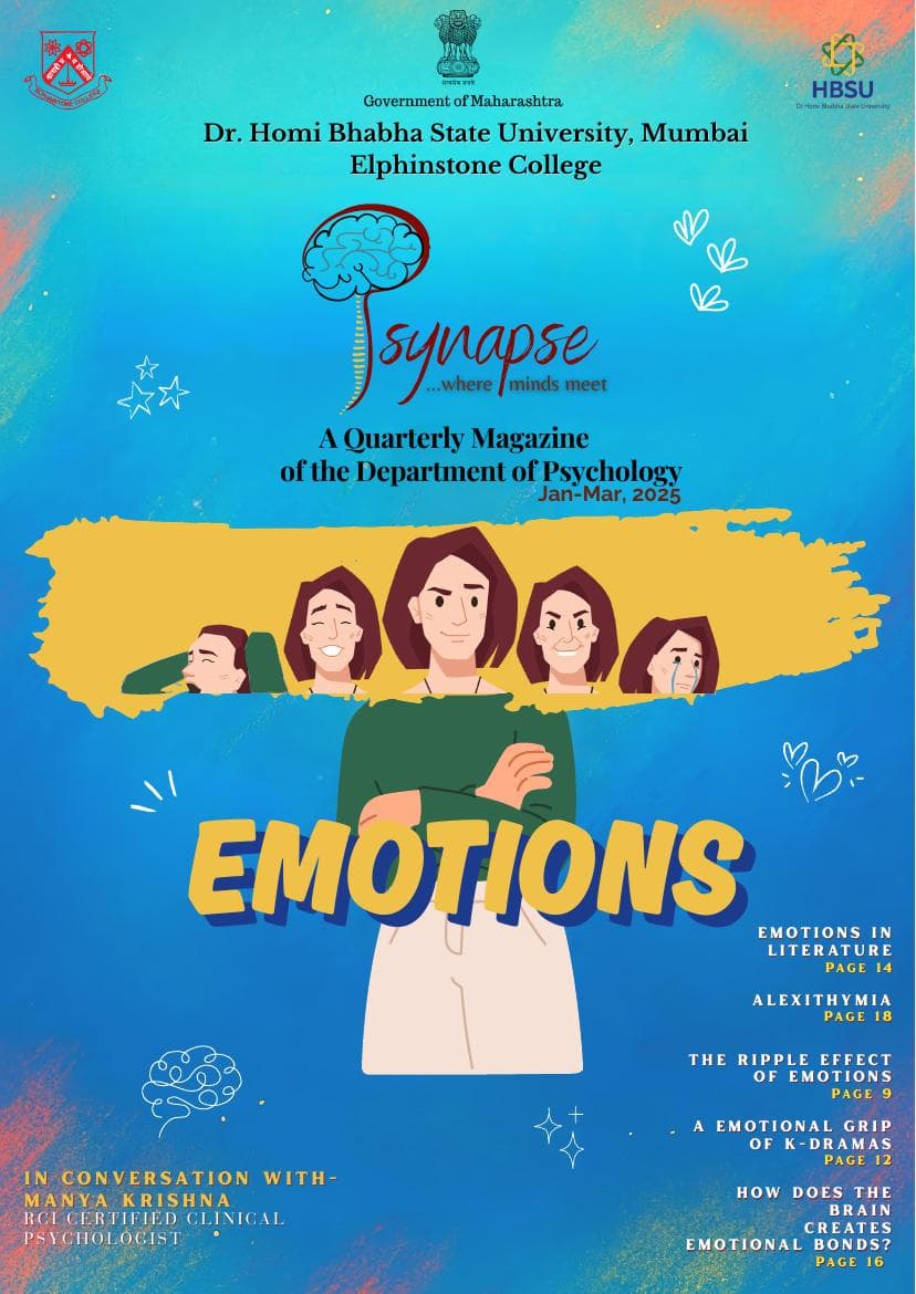 Cover of Edition 3 of Psynapse — Emotions